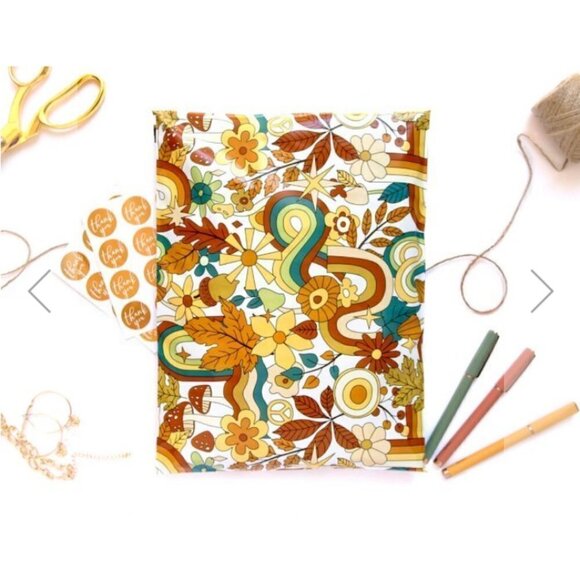 20 Poly Shipping Bags (10x13) + 50 TY Stickers! RETRO - HIPPIE - VINTAGE CLOSETS - Picture 2 of 6